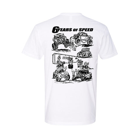 6 Years Of Speed T-Shirt - White