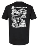 6 Years Of Speed T-Shirt - Black